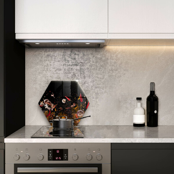 Steklena podloga za rezanje Pekoče začimbe