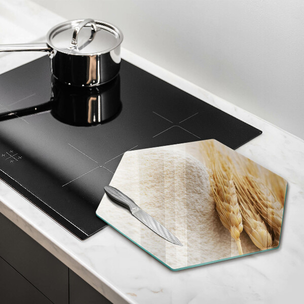 Steklena podloga za rezanje Moka in klasje