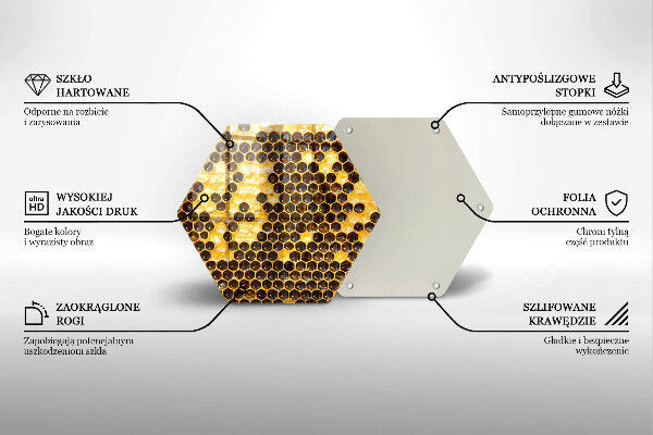 Steklena podloga za rezanje satja