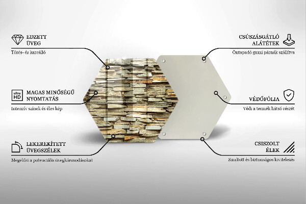 Steklena podloga za rezanje Dekorativni kamni