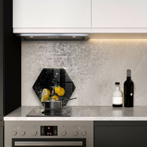 Steklena podloga za rezanje Sočno sadje limone