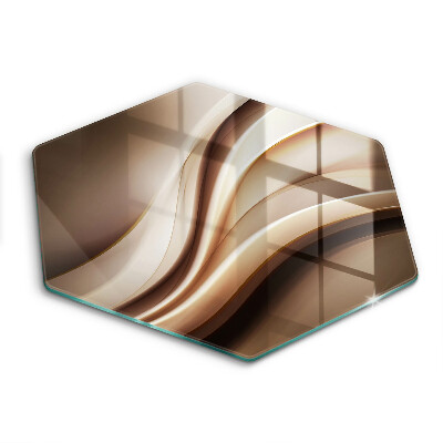 Steklena podloga za rezanje Abstrakcija nežne linije