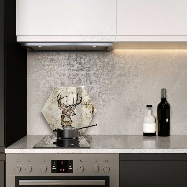 Steklena podloga za rezanje Ilustracija živali jelena