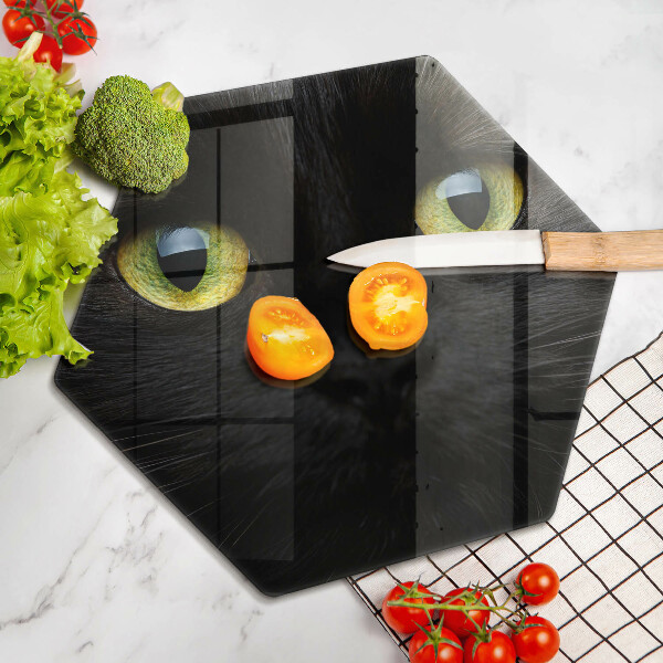 Steklena podloga za rezanje Živalske mačje oči