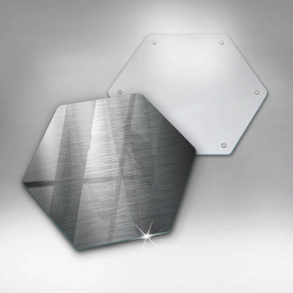 Steklena podloga za rezanje Kovinska tekstura