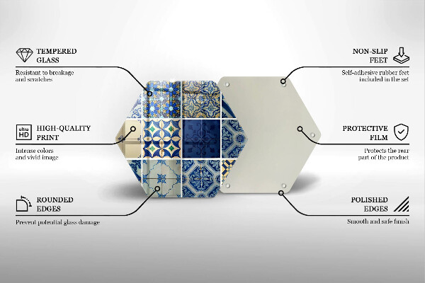 Steklena podloga za rezanje Dekorativne ploščice ploščice