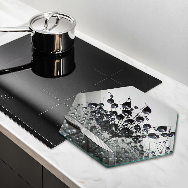 Steklena podloga za rezanje Regrat in rosa