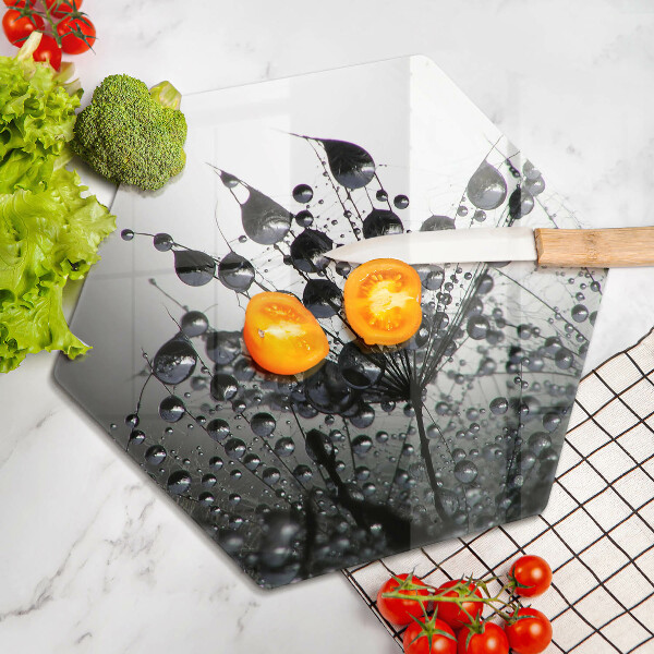 Steklena podloga za rezanje Regrat in rosa