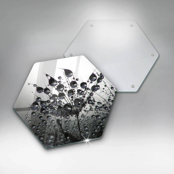 Steklena podloga za rezanje Regrat in rosa