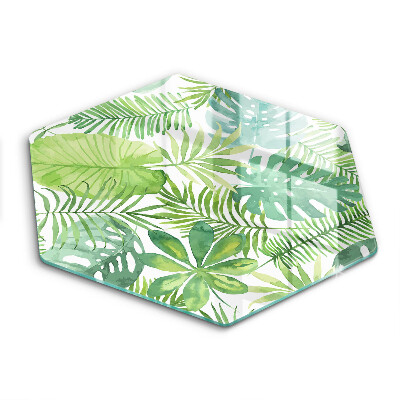 Steklena podloga za rezanje Akvarelni boho listi