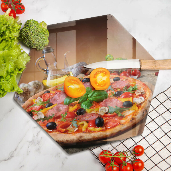 Steklena podloga za rezanje Italijanska pica