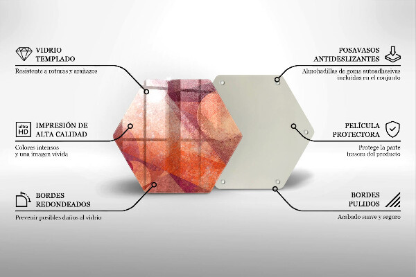 Steklena podloga za rezanje Abstraktna umetnost