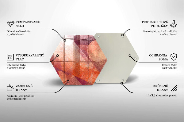 Steklena podloga za rezanje Abstraktna umetnost