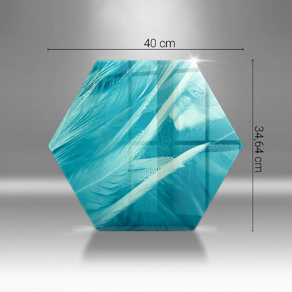 Steklena podloga za rezanje Nežno perje