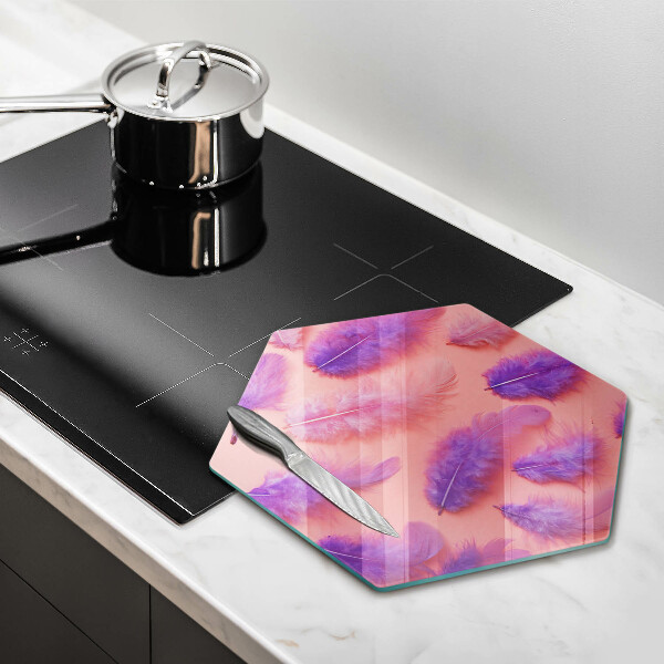 Steklena podloga za rezanje Puhasto perje