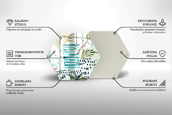 Steklena podloga za rezanje Praznične ilustracije