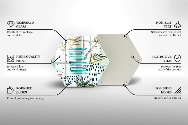 Steklena podloga za rezanje Praznične ilustracije