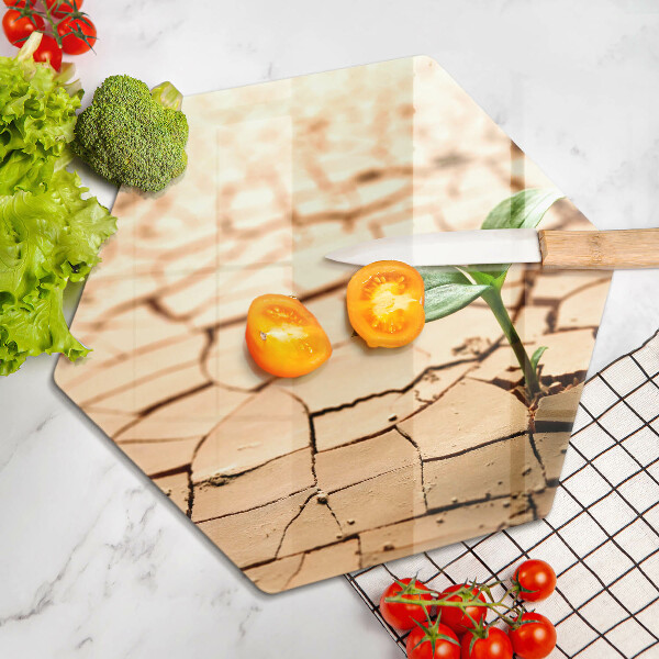 Steklena podloga za rezanje Osamljena rastlina