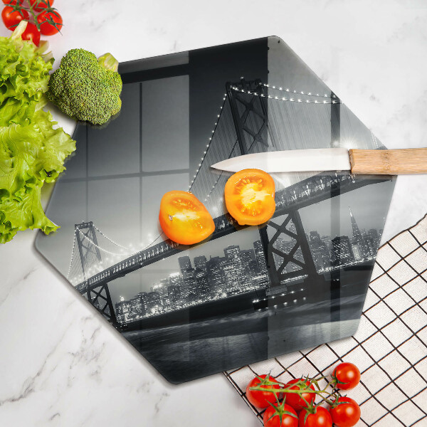 Steklena podloga za rezanje Most Benjamina Franklina