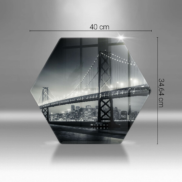 Steklena podloga za rezanje Most Benjamina Franklina