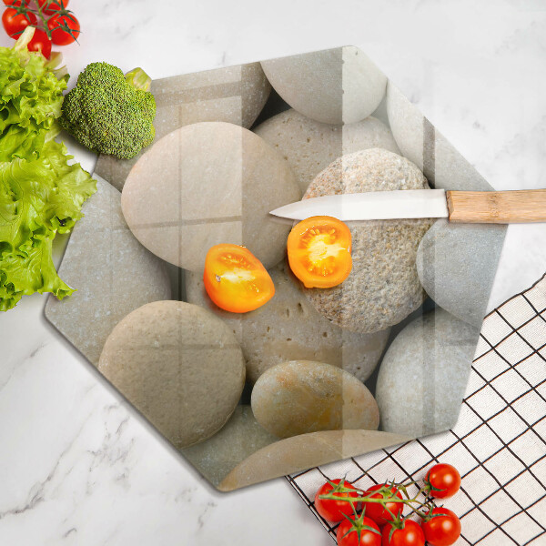 Steklena podloga za rezanje Vzorec ovalnih kamnov