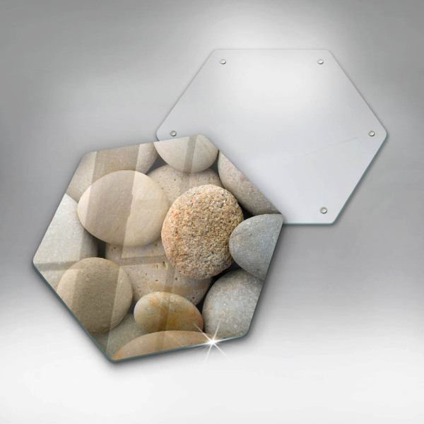 Steklena podloga za rezanje Vzorec ovalnih kamnov