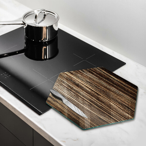 Steklena podloga za rezanje Tekstura lesa