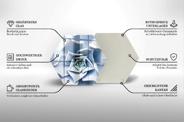 Steklena podloga za rezanje Cvetlična rastlina