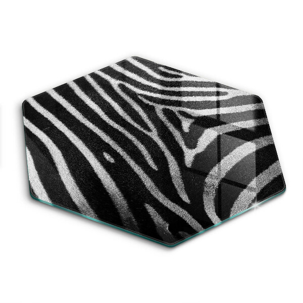 Steklena podloga za rezanje Zebraste črte