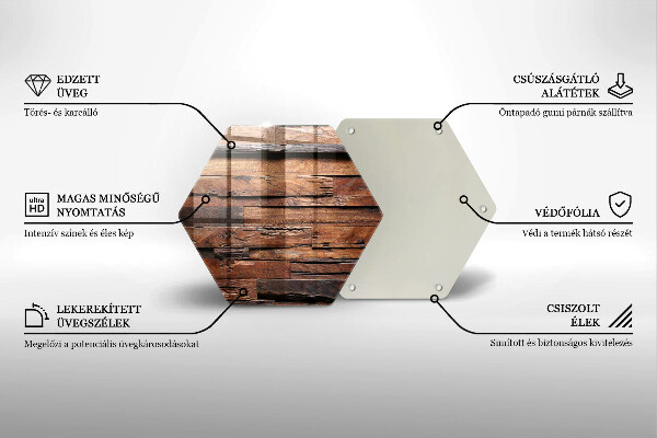 Steklena podloga za rezanje Dekorativne lesene plošče