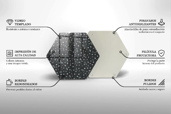 Steklena podloga za rezanje Dekorativni kamen