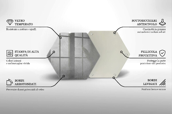 Steklena podloga za rezanje Ozadje s teksturo betona