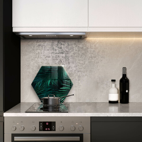 Steklena podloga za rezanje Listi divje džungle