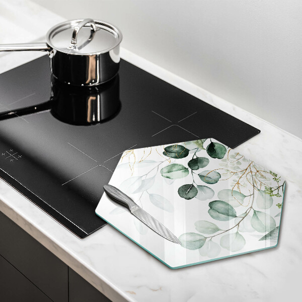 Steklena podloga za rezanje Poslikane rastline