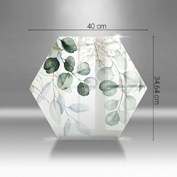 Steklena podloga za rezanje Poslikane rastline