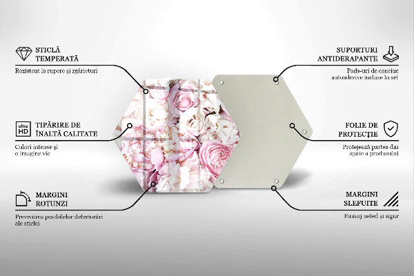 Steklena podloga za rezanje Šopek potonike