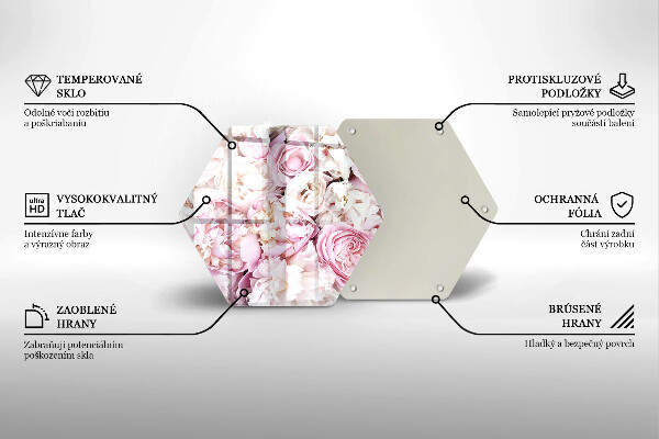 Steklena podloga za rezanje Šopek potonike