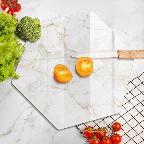 Steklena podloga za rezanje Eleganten marmorni kamen