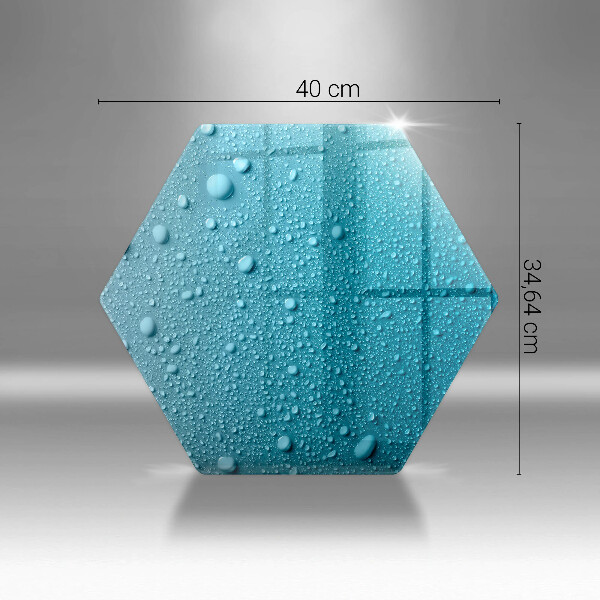 Steklena podloga za rezanje Kapljice vode