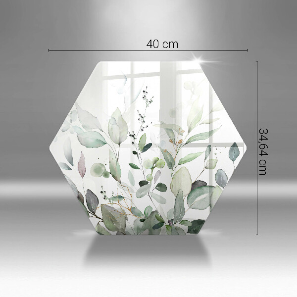 Steklena podloga za rezanje Akvarelne rastline