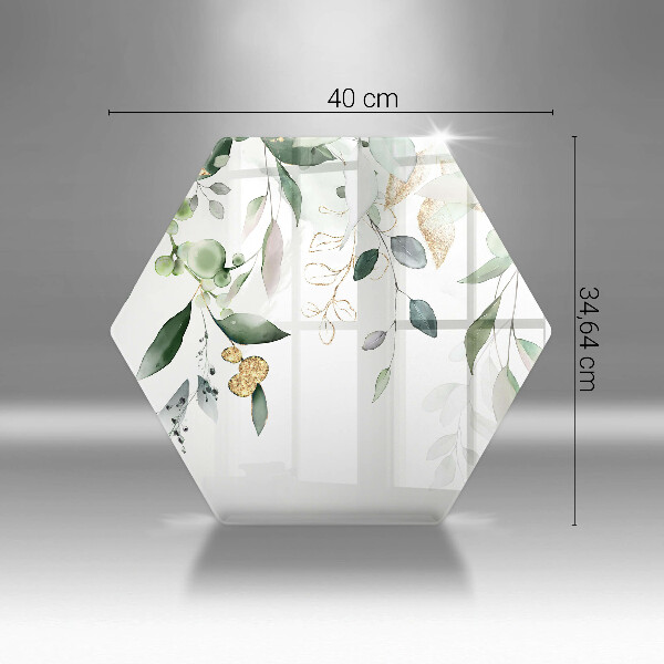 Steklena podloga za rezanje Akvarelni listi