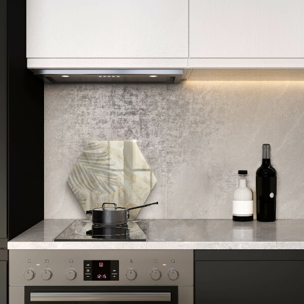 Steklena podloga za rezanje Palmovi listi in pesek