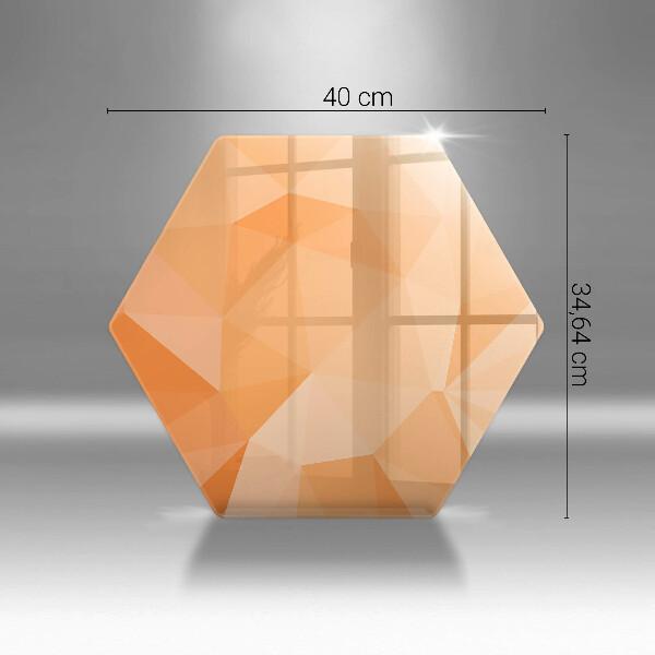 Steklena podloga za rezanje Geometrijsko ozadje