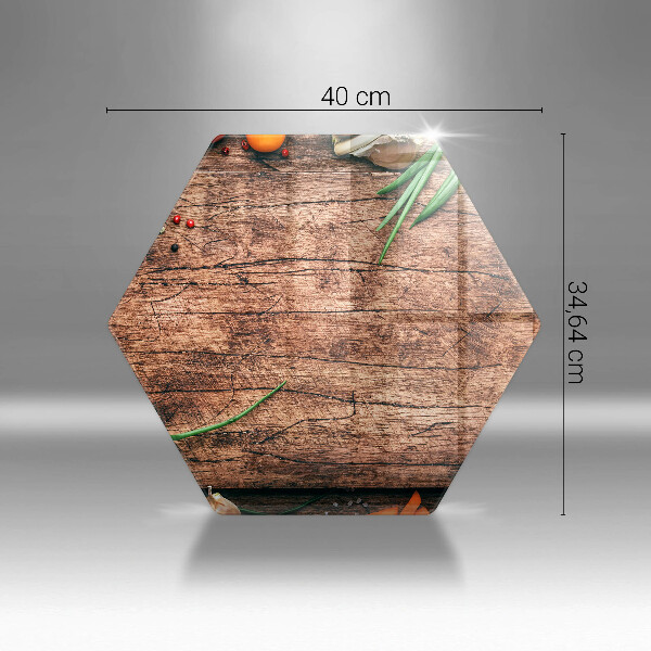 Steklena podloga za rezanje Lesena kuhinjska deska