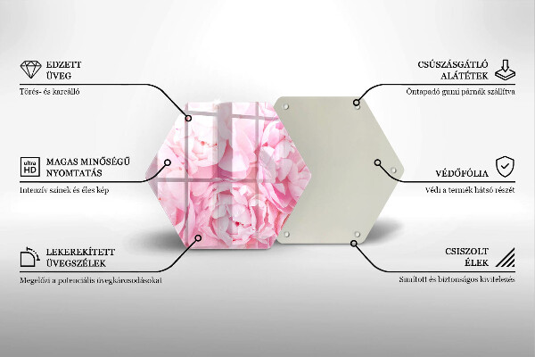 Steklena podloga za rezanje Nežne potonike