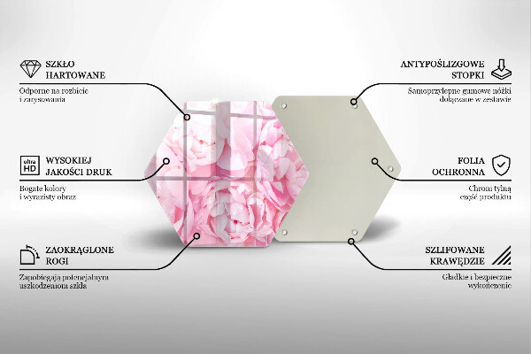 Steklena podloga za rezanje Nežne potonike