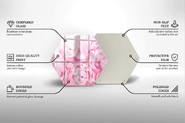 Steklena podloga za rezanje Nežne potonike