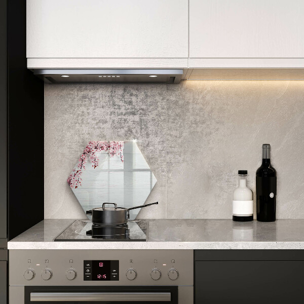 Steklena podloga za rezanje Rože na deskah