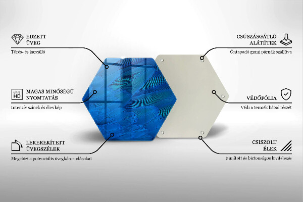 Steklena podloga za rezanje Ptičje perje