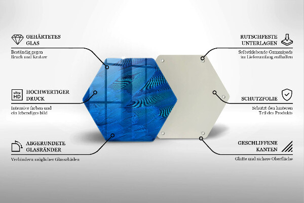 Steklena podloga za rezanje Ptičje perje
